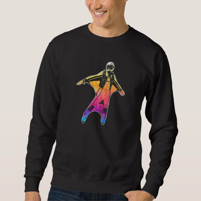 Sweatshirt Skydiver Skydiving Wingsuit Basejumping (Devant)
