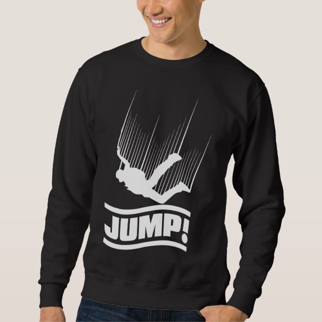 Sweatshirt Skydiving Paraglider Freefall Jump (Devant)
