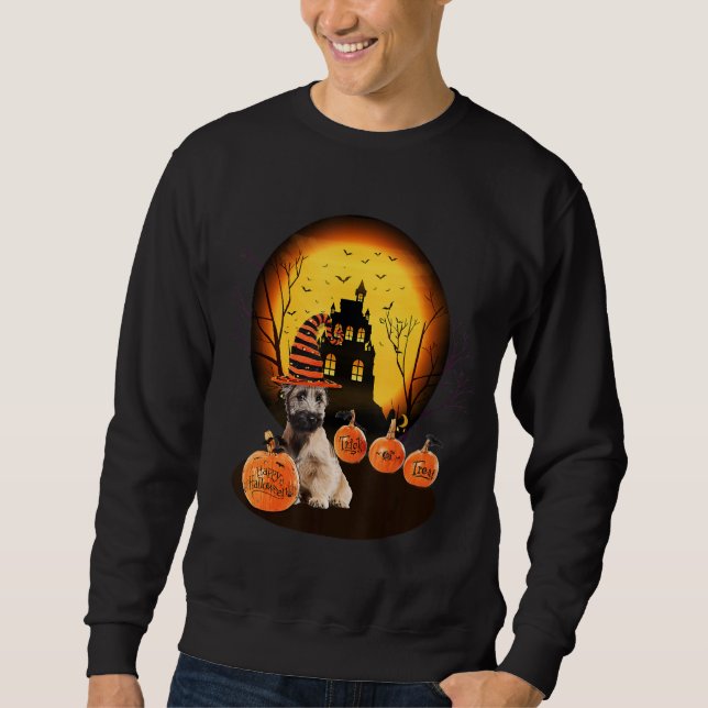 Sweatshirt Skye Terrier Halloween For Kids Mom Dad Love Dog (Devant)