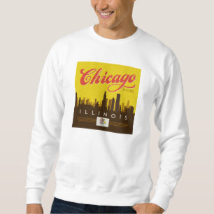 Sweatshirt Skyline de l'Illinois