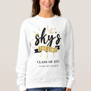 Sweatshirt Sky's The Limit Class of 2022 Grad Personnalisé