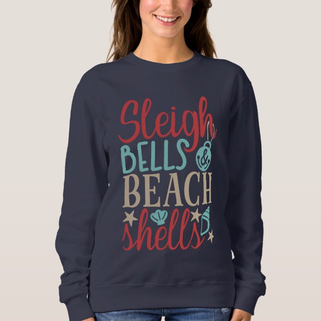 Sweatshirt Sleigh Bells et Coquillages de Noël (Devant)