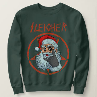 Sweatshirt Sleigher Hail Père Noël Heavy Metal Skull Noël