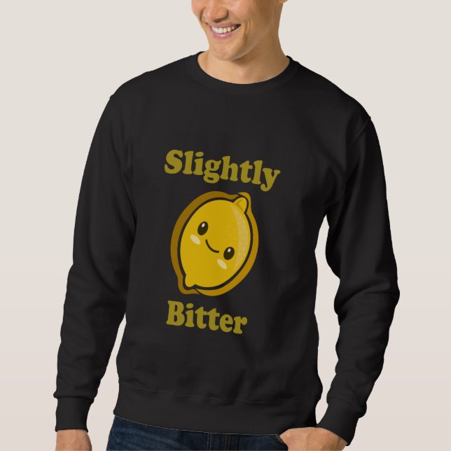Sweatshirt Slightly Bitter Cute Adorable Kawaii Lemon Food Pu (Devant)
