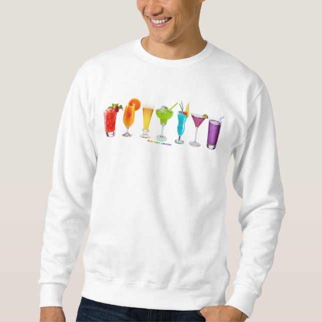 Sweatshirt SlipperyJoe's cheers alcools cocktails LGBTQIA gay (Devant)