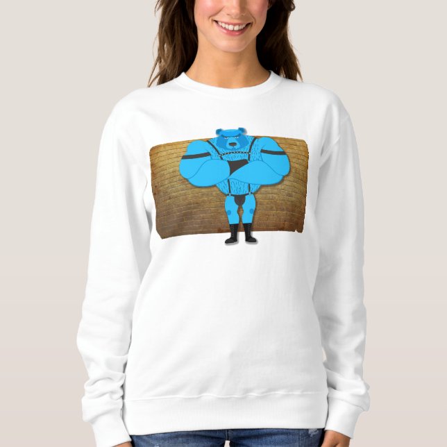 Sweatshirt SlipperyJoe's gay muscle ours dessin animé thong l (Devant)