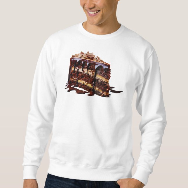Sweatshirt SlipperyLa décadence de gâteau au chocolat pur de  (Devant)