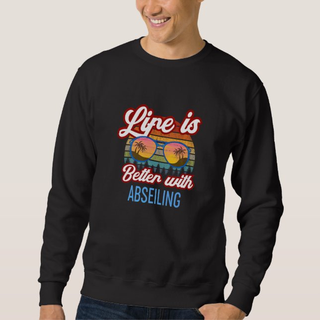 Sweatshirt Slogan Coucher de Soleil Rétro   Avec Descente en  (Devant)