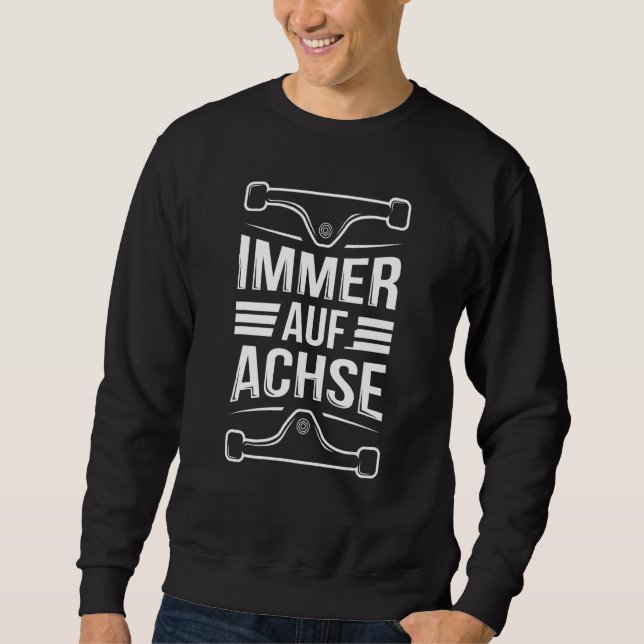 Sweatshirt Slogan Longboard Toujours Sur Axe Pour Un Long-Boa (Devant)