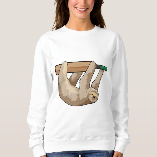 Sweatshirt Slot au cricket avec chauve-souris de cricket (Devant)