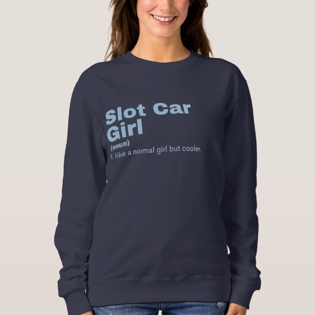 Sweatshirt Slot Car Girl (Devant)