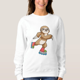 Sweatshirt Sloth as Skater avec Patins Inline