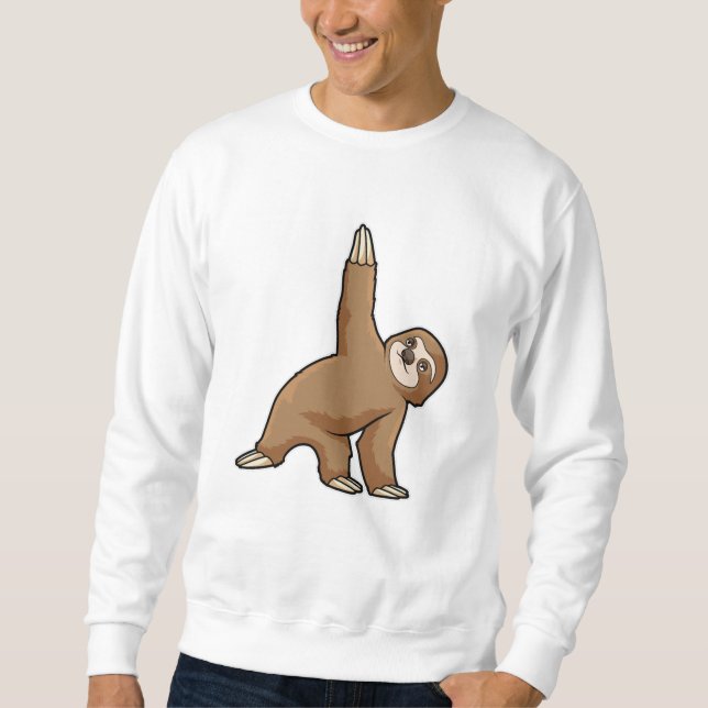 Sweatshirt Sloth au Yoga Stretching exercices Legs (Devant)