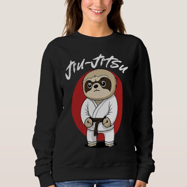 Sweatshirt Sloth Brazilian Jiu Jitsu and Grappling (Devant)