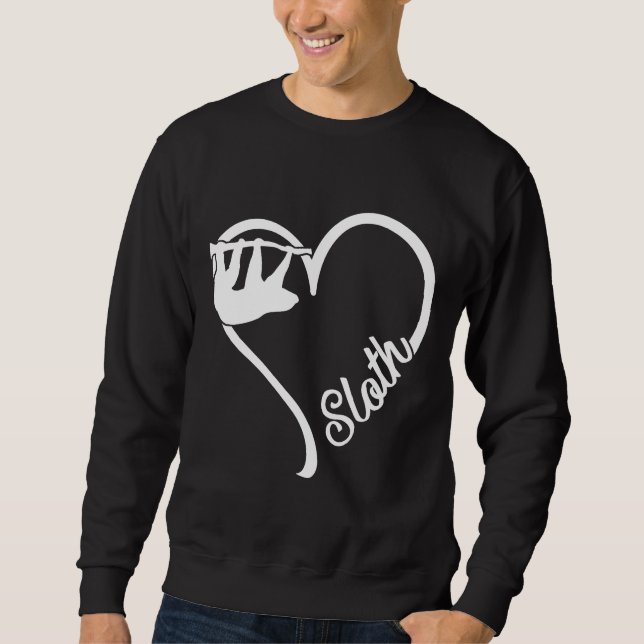 Sweatshirt Sloth Coeur (Devant)