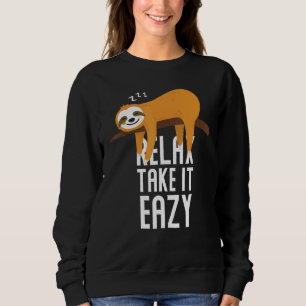 Sweatshirt Sloth Dormir Sur Une Parcelle D'Arbre Détendez-Vou