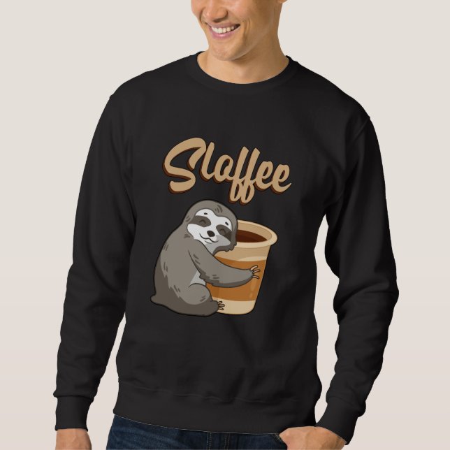 Sweatshirt Sloth Lazy Sloths Sloffee Sleeping Funny Idée cade (Devant)