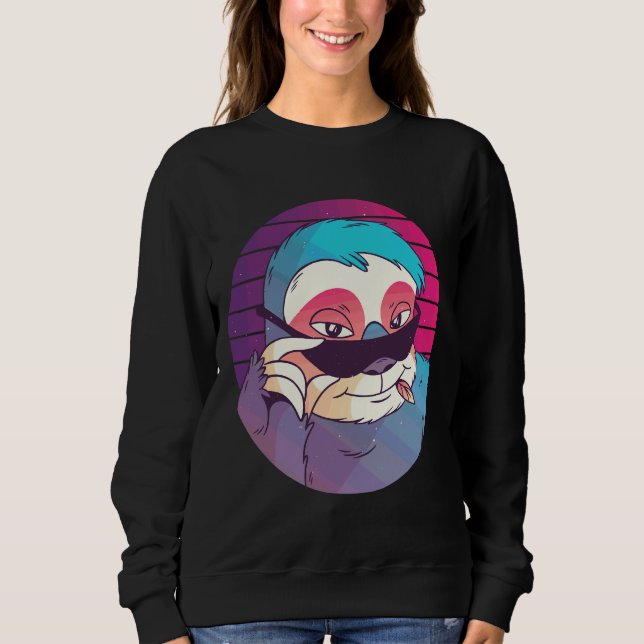 Sweatshirt Sloth rétro (Devant)