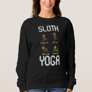 Sweatshirt Sloth Yoga Pour Femmes Hommes Enfants Mignonne Ani