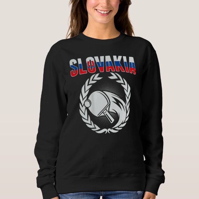 Sweatshirt Slovakia Ping Pong  Slovak Table Tennis Team Suppo (Devant)