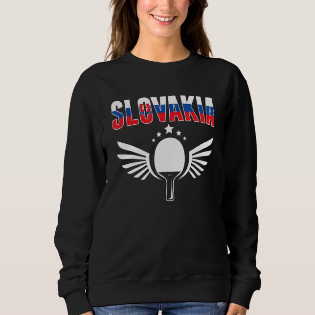 Sweatshirt Slovakia Ping Pong  Slovak Table Tennis Team Suppo (Devant)