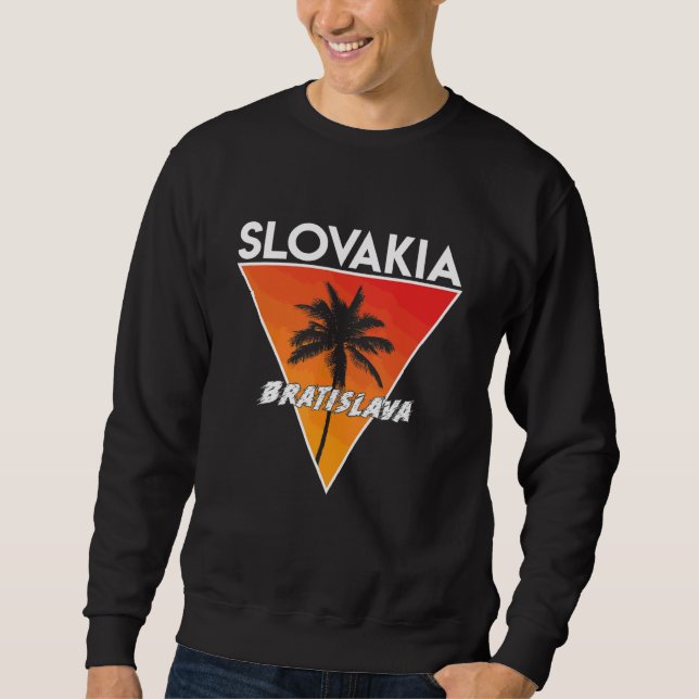 Sweatshirt Slovaquie aux couleurs ensoleillées (Devant)