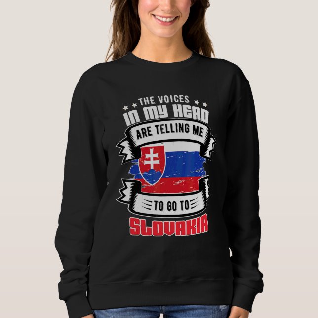 Sweatshirt Slovaquie Dans Ma Tête (Devant)