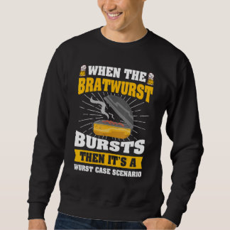 Sweatshirt Smoking And Grilling German Wurst