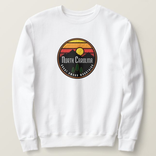 Sweatshirt Smoky Mountains Caroline du Nord (Design devant)