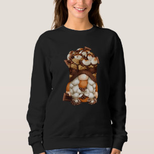Sweatshirt Smore Gnome Pour Xmas Correspondant Couple & Campe