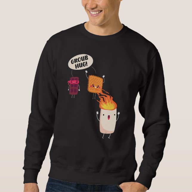 Sweatshirt Smores S'mores Guimauve Camping Cuisson Feu de cam (Devant)