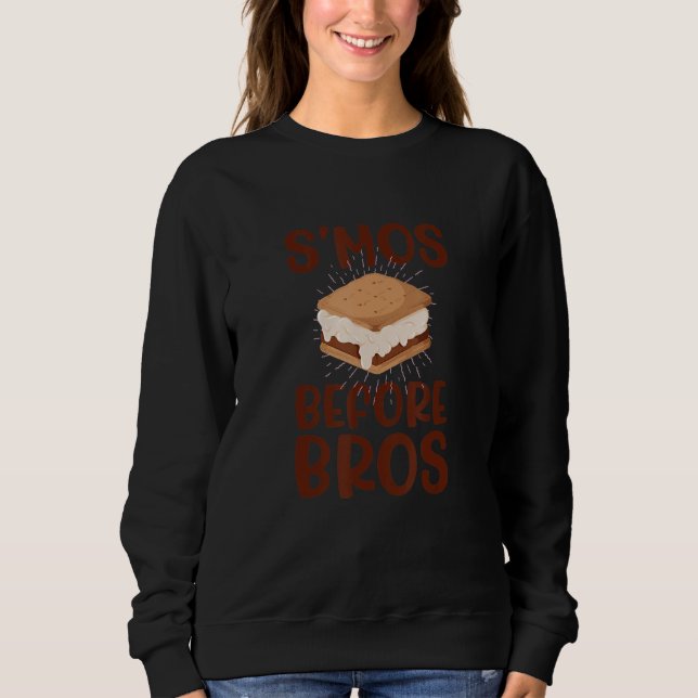 Sweatshirt S'MOS AVANT LES FRÈRES  Nourriture avant les mecs  (Devant)