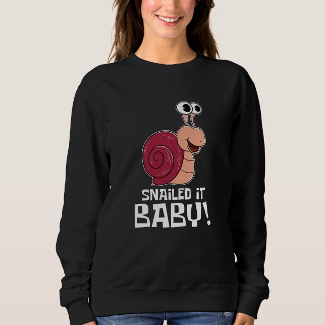 Sweatshirt Snail Baby - Drôle escargot (Devant)