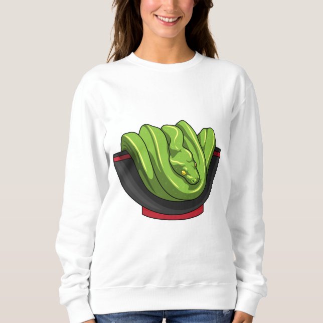 Sweatshirt Snake avec Ramen Bowl (Devant)