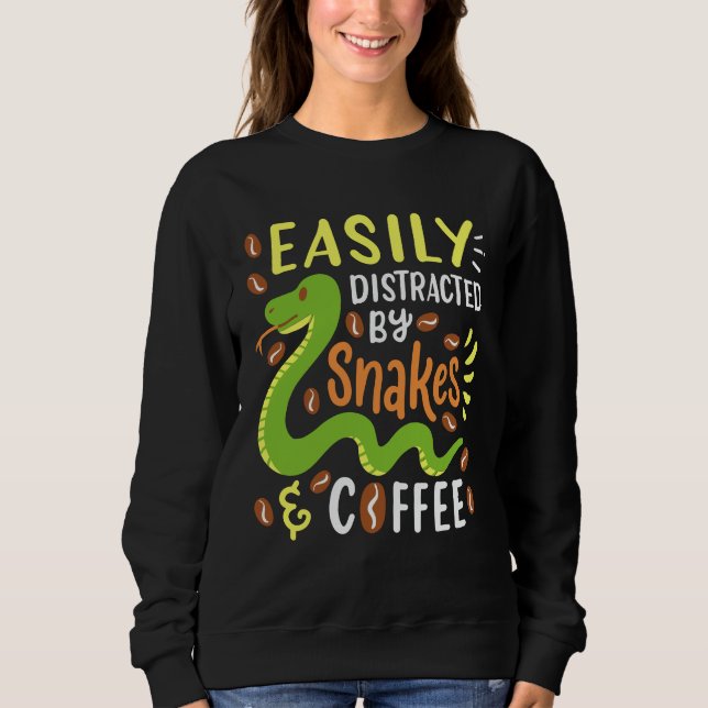 Sweatshirt Snakes and Coffee (Devant)