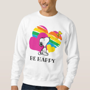 Sweatshirt Snoopy and Woodstock Rainbow Hearts