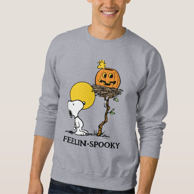 Sweatshirt Snoopy & Bois Nid Avec Jack O'Lantern (Devant)