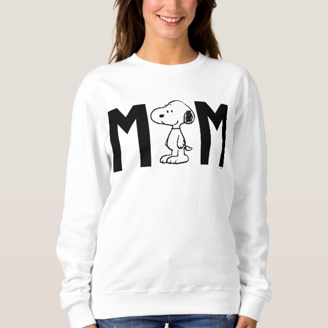 Sweatshirt Snoopy d'arachides Je suis la maman (Devant)