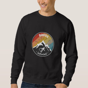 Sweatshirt Snowboard Davos Switzerland
