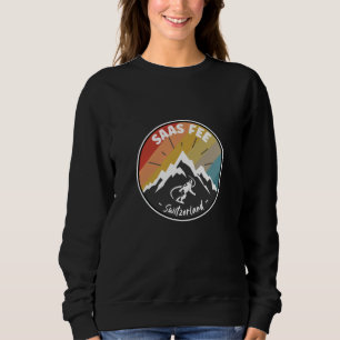Sweatshirt Snowboard En Saas Fee Suisse