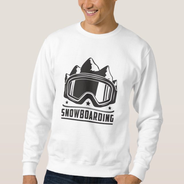 Sweatshirt Snowboard Snowboard Snowboard Snowboard Idée cadea (Devant)