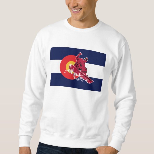 Sweatshirt Snowboardeur et Colorado (Devant)