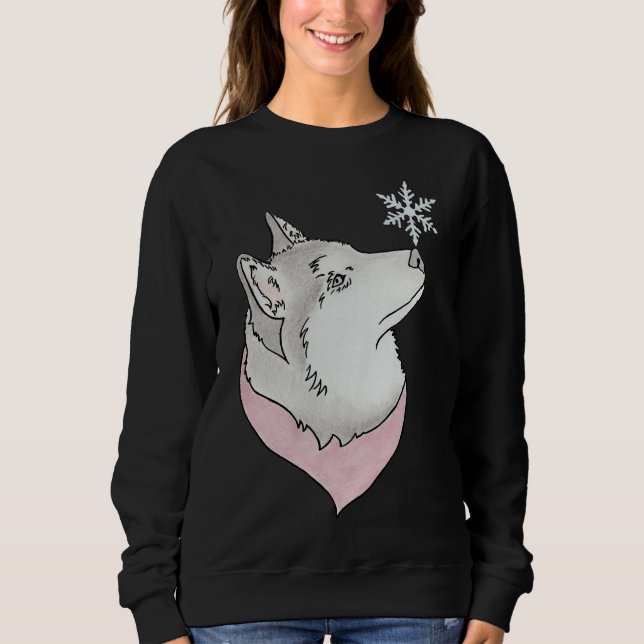Sweatshirt Snowflake Husky (Devant)