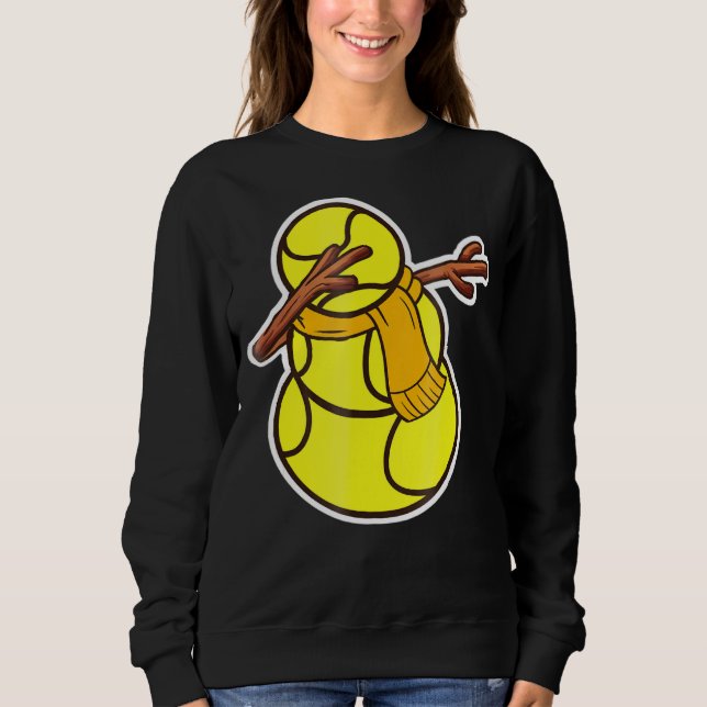 Sweatshirt Snowman Dab tennis Xmas Pyjama (Devant)