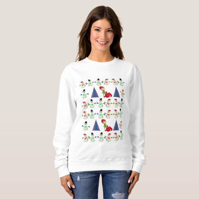 Sweatshirt Snowman Elf (Devant entier)