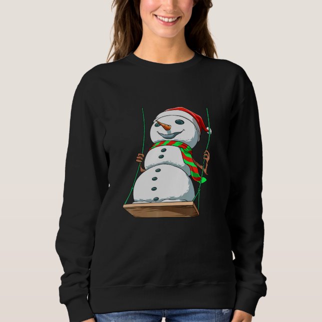 Sweatshirt Snowman Rocking (Devant)