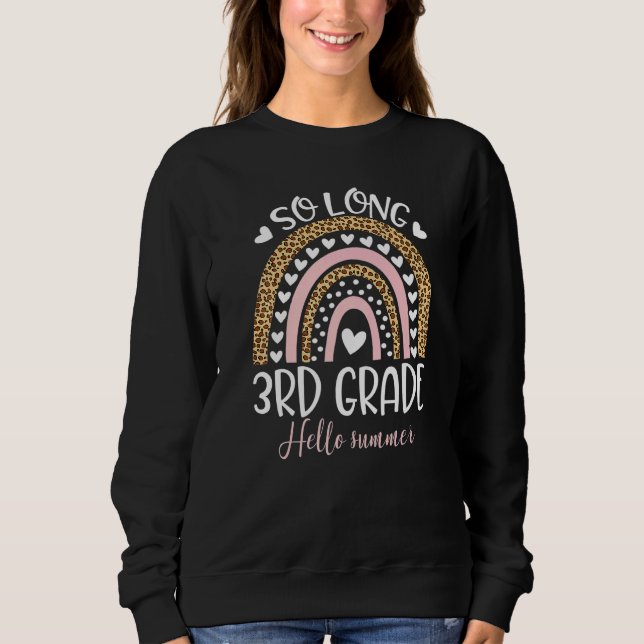 Sweatshirt So Long 3e année Bonjour Été Enseignant Gra Étudia (Devant)