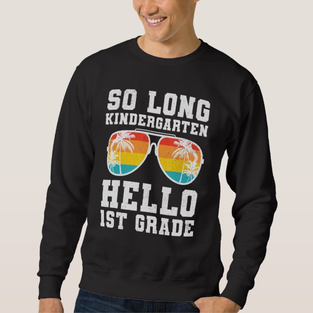 Sweatshirt So Long Kindergarten Bonjour Enseignant de premièr (Devant)