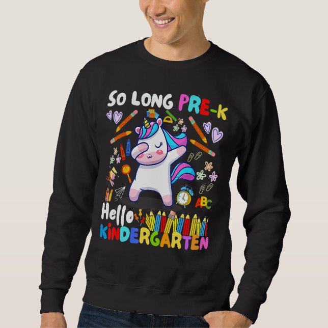 Sweatshirt So Long Preschool Bonjour maternelle Enseignant (Devant)