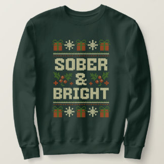 Sweatshirt Sobre et brillant Sobriety Noël laid